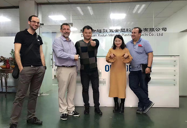 Customers visit the company's factory